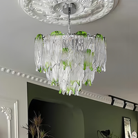 Luminaire suspendu de style français, luxe léger, rétro, design dégradé en verre, pour salon, salle à manger, bureau, chambre à coucher, style nordique moderne