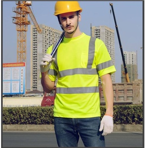 سترة أمان عاكسة مقاومة للماء من الفئة 2 حسب معايير ANSI مع شعار مخصص، سريعة الجفاف بأكمام قصيرة/طويلة ورؤية عالية - Product Image 2