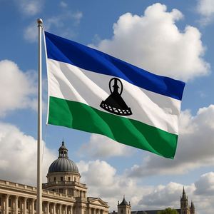 Wholesale 3x5FT Lesotho National <b>Flag</b> Outdoor Polyester Country Banner with Two Metal Grommets for Festivals Sports Parade - Product Image 1