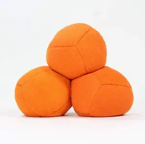 Factory Durable hack sack bean bag Stuffed Cashmere Balls synthetic suede fabric juggling ball set