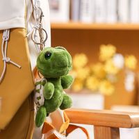 Porte-clés solaire personnalisable en peluche douce avec personnage tortue 3D mignon, imprimé offset, pendentif pour sac d'école, ornement de sac pour filles, pour enfants