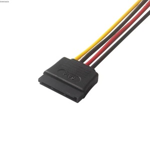 SATA <b>Power</b> <b>Cable</b> 15 Pin Female To 4 Pin Male 2.0mm Pitch For Computer SATA Interface Oxygen Free Copper Wire - Product Image 1
