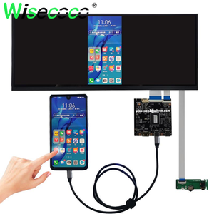 Wisecoco 12,3 pulgadas 2K Pantalla de barra estirada automotriz 2400x900 PC pantalla secundaria Ultra ancho IPS <span class=keywords><strong>LCD</strong></span> tipo C tablero de Control - Product Image 4