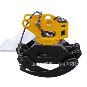 Pince de préhension hydraulique rotative à 360 degrés pour excavatrice, modèle modifié pour bois, avec griffes en acier et pince de maintien d'arbres - Product Image 5