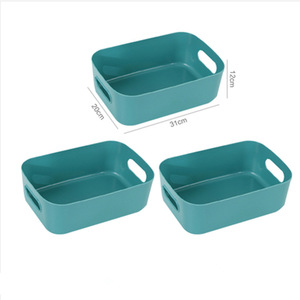 Desktop Plastic Storage Box Rectangular Space Saving Organizer For Bedroom Office Sundries Cosmetic Kitchen Snack <b>Shelf</b> - Product Image 5