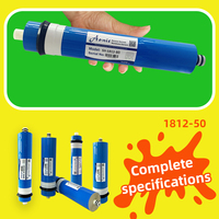 Membrane d'osmose inverse RO à charbon actif manuelle 75 GPD pour usage domestique, VR, hôtelier et automobile – Pièces de rechange RO pour l'eau