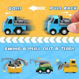Wholesale Custom Train Series Diecast Toys Plastic Toy Vehicles Pull-Back Function Personalized Logo <strong>Wheels</strong> Packaged OPP Bags - Product Image 5
