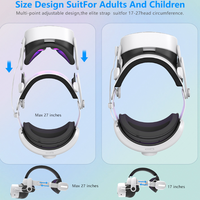 Serre-tête de charge pour Meta Quest3S VR bandeau de casque de chargeur réglable avec sangle de tête de batterie 12000mAh intégrée