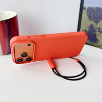 Funda con correa y soporte magnético para iPhone 17 Pro Max, con botón AI y carga inalámbrica, diseño original 1:1 con logo Beats y tacto suave.