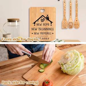 <span class=keywords><strong>Planche</strong></span> de service en bambou gravée au laser avec un trou en forme de cœur, meilleur <span class=keywords><strong>papa</strong></span> au monde, plateau en bois pour les amateurs de barbecue, cadeau - Product Image 6