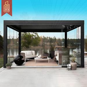 Estructura Bioclimática de Aluminio para Exteriores con Luces LED para Jardín, Patio, Piscina, 3X3, 3X4, <span class=keywords><strong>4X3</strong></span>, 4X6, Pérgola Retráctil - Product Image 1
