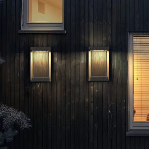 Lampe murale extérieure étanche en acier inoxydable pour jardin, cour, balcon, couloir, villa - Product Image 4
