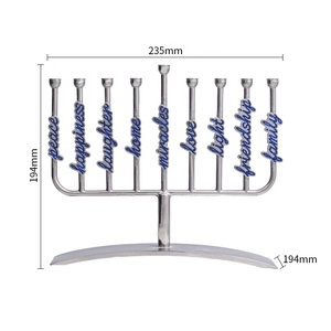 Candelabro Menorah Personalizado del Templo de Jerusalén, de Metal, con 9 Ramificaciones, 10 Pulgadas de Alto, <span class=keywords><strong>Israel</strong></span> - Product Image 6