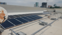 Support d'énergie solaire de haute qualité supports de toit plat panneau solaire plaque lestée système de montage solaire supports champ ouvert