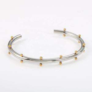 Bijoux plaqué <span class=keywords><strong>or</strong></span> <span class=keywords><strong>18</strong></span> k, <span class=keywords><strong>manchette</strong></span> Multi l, bracelets en acier inoxydable, ouverts, en verisateur, cadeau - Product Image 3