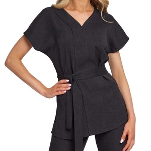 Uniformes Médicos Elegantes, Conjuntos de Uniformes Quirúrgicos, Uniformes Personalizados con Logotipo, Uniformes de Manga Corta al por Mayor, Túnica para <span class=keywords><strong>Spa</strong></span>, Salón de <span class=keywords><strong>Belleza</strong></span> - Product Image 2