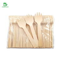 Cuillère jetable biodégradable en bois de bouleau simple EVERYDAY 95 mm, couverts de fête écologiques, logo personnalisé, lot en vrac (10 000 pièces)