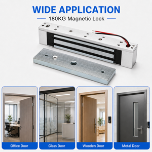 Cerradura Electromagnética <span class=keywords><strong>de</strong></span> Fábrica Electro Maglock 12V 180KGS 350LBS para <span class=keywords><strong>Puerta</strong></span> <span class=keywords><strong>de</strong></span> Madera, Control <span class=keywords><strong>de</strong></span> Acceso, Cerradura Magnética Eléctrica con LED - Product Image 5