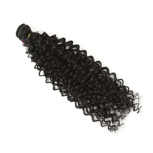 Paquetes de Pelo Rizado <span class=keywords><strong>Afro</strong></span> con Cierre de Encaje Sintético para Mujer Negra, 16 a 20 Pulgadas, 7 Unidades por Lote - Product Image 2
