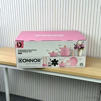 Lot de 21 casseroles en aluminium robuste pour la cuisson, prix usine, boîte personnalisée, revêtement antiadhésif granit, vente en gros B2B