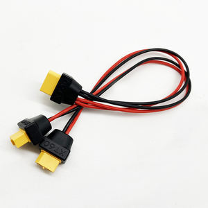 Konektor pengisi daya baterai kustom rakitan kawat XT60 steker pria ke 2 wanita - Product Image 1