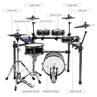 HXM XD-660-KM - Juego de Batería Electrónica con Pads de Sensación Acústica Natural, OEM y ODM, Venta Directa de Fábrica, Batería Eléctrica Profesional