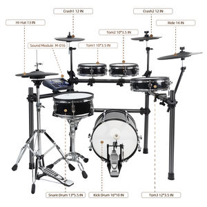 HXM XD-660-KM - Juego de Batería Electrónica con Pads de Sensación Acústica Natural, OEM y ODM, Venta Directa de Fábrica, Batería Eléctrica Profesional - Product Image 4