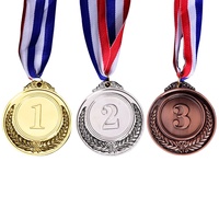 Vente directe d'usine de médailles et trophées sportifs en métal plaqué or, argent et laiton, souvenirs