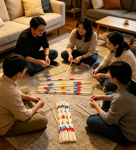<span class=keywords><strong>Jeu</strong></span> <span class=keywords><strong>de</strong></span> bâtonnets Mikado en bois, jouet <span class=keywords><strong>de</strong></span> comptage coloré, <span class=keywords><strong>jeu</strong></span> <span class=keywords><strong>de</strong></span> <span class=keywords><strong>société</strong></span> classique pour enfants et adultes, idéal pour les fêtes - Product Image 4
