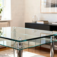 Maßgefertigtes Gehärtetes Glas Solar Büro Industrielle Nutzung Umweltfreundlich Hochfest Architektonisches Design Bohrpräzision Möbel
