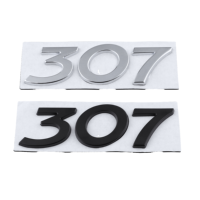 Emblème Métallique de Voiture 307 207 107 4008 508 Autocollant Badge de Carrosserie pour Peugeot OEM Fan Club Vente en Gros Accessoires Auto pour Camion et Coffre Arrière
