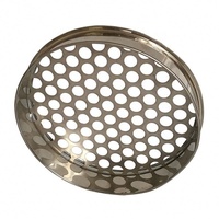 Tamis de sol de jardinage en acier inoxydable de 12 pouces 300mm de diamètre perforé 1mm-10mm Tamis de test de trou Traitement de soudage