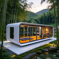 Casa Modulare Mobile Apple Cabin, Capsula Spaziale, Mini Casa con 2 Camere da Letto e 1 Bagno, Resistente al Fuoco, al Freddo e al Vento, Casa Prefabbricata Portatile