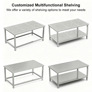 Nhà Hàng Thép Không Gỉ 80Cm 150Cm Bàn Làm Việc Bàn <span class=keywords><strong>Prep</strong></span> Thép Không Gỉ Bàn Làm Việc Bảng Cho Thực Phẩm <span class=keywords><strong>Prep</strong></span> - Product Image 3