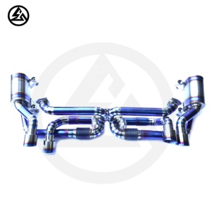 Escape de Titanio de Alto Rendimiento CSZ Tuning para 991.1 997.2 3.4L 3.8L con Válvula Neumática Axleback - Product Image 2
