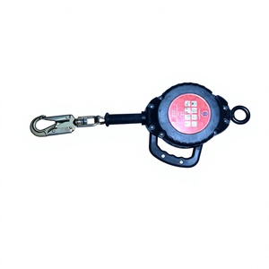 Ligne de vie auto-rétractable en acier avec anneau en D, résistance à la rupture de 500 kg, boucle à connexion rapide, longueur réglable, ancre verticale 140 kg - Product Image 2