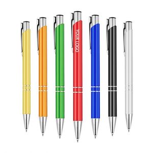 Promotion en gros : Stylos à bille métalliques bon marché avec impression personnalisée gravée au laser, logo de marque, cadeau stylo à bille - Product Image 5