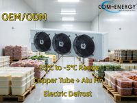 Refroidisseur d'air à basse température COM-ENERGY DJ7.1/40, évaporateur, dégivrage électrique, refroidisseur d'air pour chambre froide, pour stockage en congélateur