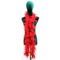 Boa en plumes de dinde teintes pour la décoration de fêtes, carnavals, festivals et célébrations