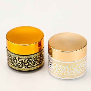 Pot en verre poli de haute qualité pour masque facial, pâte hydratante, échantillon de marque de beauté <span class=keywords><strong>maison</strong></span>, présentoir - Product Image 3