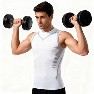 Chaleco Deportivo Sin Mangas para Gimnasio y Fitness para Hombre, Diseño Personalizado Estampado, para Correr, Trotar, Entrenar, Ropa Deportiva Activa, Camisetas sin Mangas - Product Image 2