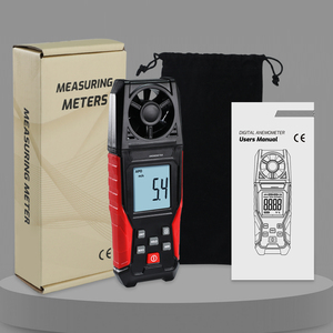 Anémomètre numérique le plus vendu, tachymètre de haute qualité, haute précision avec mesure de la température de l'air, fonction de rétroéclairage, gratuit - Product Image 3