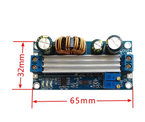 โมดูลแปลงไฟแบบปรับแรงดันได้ CC CV 3A 35W <span class=keywords><strong>DC</strong></span> <span class=keywords><strong>5</strong></span>-30V เป็น <span class=keywords><strong>DC</strong></span> 0.<span class=keywords><strong>5</strong></span>-30V แบบ Step Up Down Buck Boost Converter พร้อมตัวควบคุมแรงดันไฟฟ้า - Product Image 2