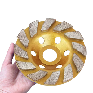 Turbo Segmented Diamond Cup <b>Grinding</b> <b>Wheel</b> 100-180mm Soft Round Custom Thickness - Product Image 1