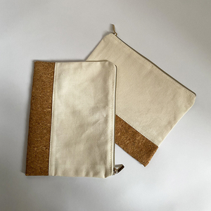 Nhà máy thời trang giá Dây Kéo Túi Túi nút chai tự nhiên mỹ phẩm Túi du lịch trường bút chì bagcotton Linen trang điểm Túi - Product Image 5