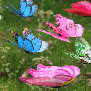 Pas cher <span class=keywords><strong>prix</strong></span> 4cm artificiel en trois dimensions 3D Simulation papillon maison jardinage Stickers muraux fête de mariage bricolage décoration - Product Image 3