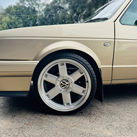 Jantes forgées en alliage d'aluminium mat argenté à 2 pièces et multi-rayons de qualité stable pour Volkswagen Golf Mk2