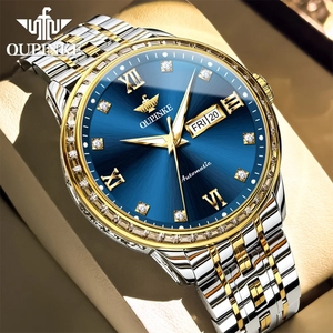 Montre homme OUPINKE 3258 de luxe, automatique, mécanique, avec date automatique, haut de gamme, étanche. - Product Image 3