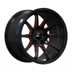 Jantes en alliage d'aluminium forgé sur mesure de 18 pouces 5x120, noir usiné rouge pour <span class=keywords><strong>Range</strong></span> <span class=keywords><strong>Rover</strong></span>, roues de voiture de tourisme - JM7426 - Product Image 1