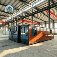 Maison conteneur préfabriquée élégante et durable, design moderne, mini-bureau, poste de travail sur site, bureau de jardin, entrepôt 40 pieds